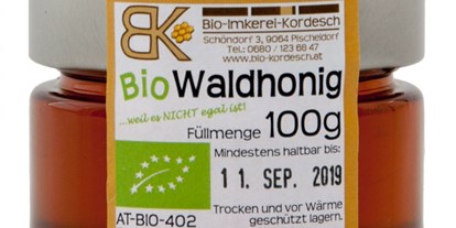 Händler - Steuersatz: Umsatzsteuerfrei aufgrund der Kleinunternehmerregelung - Tirol - Bio Waldhonig 100g von Bio-Imkerei Kordesch