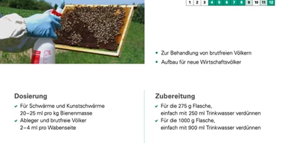 Händler - PLZ 6263 (Österreich) - Oxuvar 5,7% Oxalsäurekonzentrat 275g Sprühbehandlung gegen Varroa von Andermatt BioVet