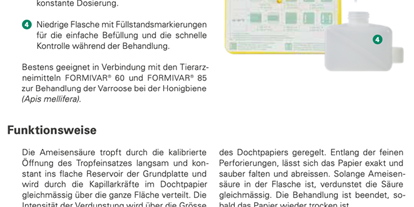 Händler - Haus und Garten: Tierbedarf - Bezirk Kufstein - Liebig Dispenser gegen Varroa von Andermatt BioVet