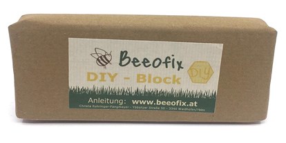 Händler - Haus und Garten: Haushaltswaren - Bienenwachstücher DIY-Block (Bienenwachs) 95g von Beeofix Upcycling