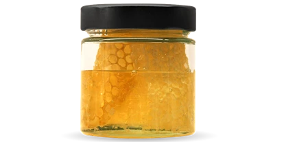 Händler - Lebensmittel und Getränke: Honig - PLZ 6322 (Österreich) - Bio Wabenhonig im Glas 200g von Bio-Imkerei Blütenstaub