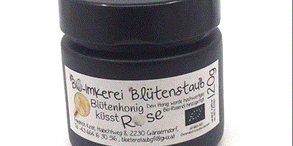 Händler - Bezirk Kitzbühel - Bio Blütenhonig trifft ROSE "Black Edition" 120g von Bio-Imkerei Blütenstaub