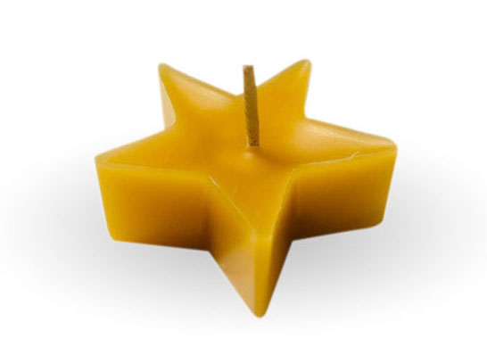 Unternehmen - Teelicht Stern Bienenwachs von Bio-Imkerei Blütenstaub