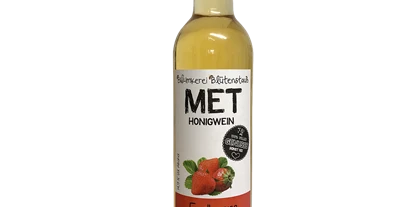 Händler - Lebensmittel und Getränke: alkoholische Getränke - PLZ 6422 (Österreich) - Met Honigwein Erdbeere 500ml von Bio-Imkerei Blütenstaub