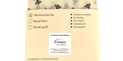 Händler - Steuersatz: Umsatzsteuerfrei aufgrund der Kleinunternehmerregelung - PLZ 6422 (Österreich) - Bienenwachstücher Set Bienen von Integra Vorarlberg