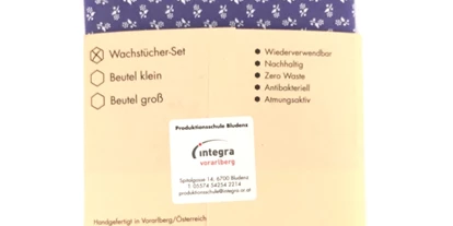 Händler - Steuersatz: Umsatzsteuerfrei aufgrund der Kleinunternehmerregelung - PLZ 6313 (Österreich) - Bienenwachstücher Set Trachtenstoff von Integra Vorarlberg