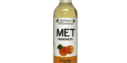 Händler - Lebensmittel und Getränke: alkoholische Getränke - Met Honigwein Marille 500ml von Bio-Imkerei Blütenstaub