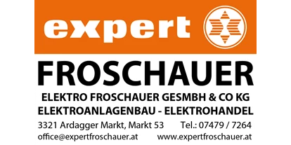 Händler - bevorzugter Kontakt: Online-Shop - Wetzelsdorf (Saxen) - https://www.expertfroschauer.at/ - Expert Elektro Froschauer