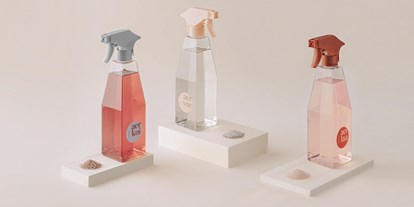 Händler - überwiegend Bio Produkte - Kehlsdorf - Unser Putzmittel Trio Starter Set mit 3x500ml Sprühflaschen und 3x Pulver-Nachfüllungen für Bad-, Küche-, und Glasreinigung - aer GmbH