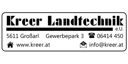 Händler - Art der Abholung: kontaktlose Übergabe - Vorderkleinarl - Kreer Landtechnik e.U.