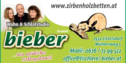 Händler - bevorzugter Kontakt: per Telefon - PLZ 7533 (Österreich) - Wohn & Schlafstudio Bieber GmbH