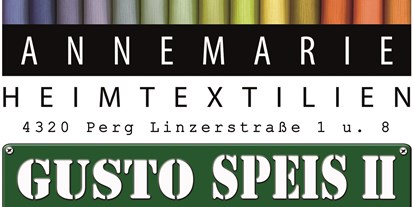 Händler - Produkt-Kategorie: Kleidung und Textil - Bernascheksiedlung - Logo Annemarie Heimtextilien GmbH mit Gusto Speis II - Annemarie Heimtextilien GmbH