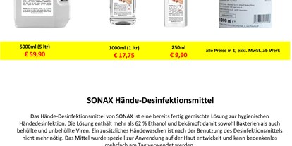 Händler - Unternehmens-Kategorie: Versandhandel - PLZ 4924 (Österreich) - Desinfektionsmittel  - BUBNA Systeme 