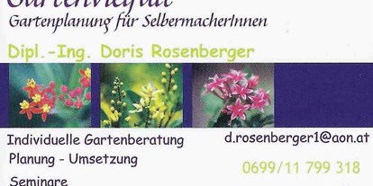 Händler - bevorzugter Kontakt: per Telefon - Bezirk Perg - Gartenvielfalt Rosenberger 