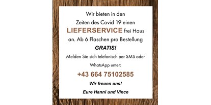 Händler - bevorzugter Kontakt: per E-Mail (Anfrage) - Weinberg (Eggelsberg, Schalchen) - Vinothek Vinofox