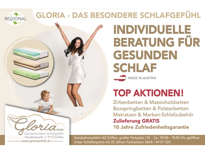Händler - überwiegend selbstgemachte Produkte - Pfannsdorf - GLORIA GmbH