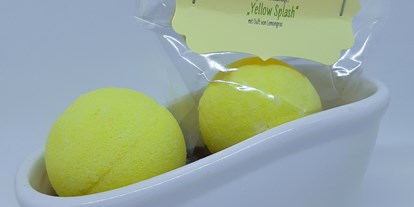 Händler - Drogerie und Kosmetik: Körperpflege - Badekugel "Yellow Splash" - nature in your hands Badekugel "Yellow Splash"