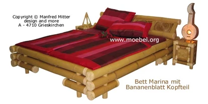 Händler - Produkt-Kategorie: Möbel und Deko - Süssenbach - Bambusbetten, Lattenroste u. a. Bambusmöbel

https://www.moebel.org/bambusbetten.htm
 - Mitter - design and more