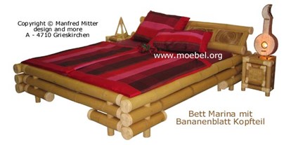 Händler - Waschpoint - Bambusbetten, Lattenroste u. a. Bambusmöbel

https://www.moebel.org/bambusbetten.htm
 - Mitter - design and more