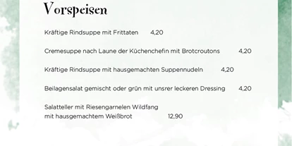 Händler - Produkt-Kategorie: Lebensmittel und Getränke - Hilprigen - Aktuelle Speisekarte auf www.hitzl.at - Wirtshaus zur Westbahn