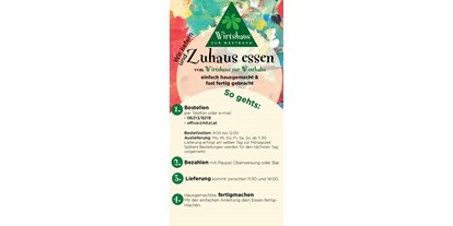 Händler - Produkt-Kategorie: Lebensmittel und Getränke - PLZ 4924 (Österreich) - Anleitung - Wirtshaus zur Westbahn