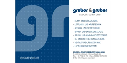 Händler - bevorzugter Kontakt: per Telefon - Oberweidlham - Gruber & Gruber Gebäudetechnik GmbH