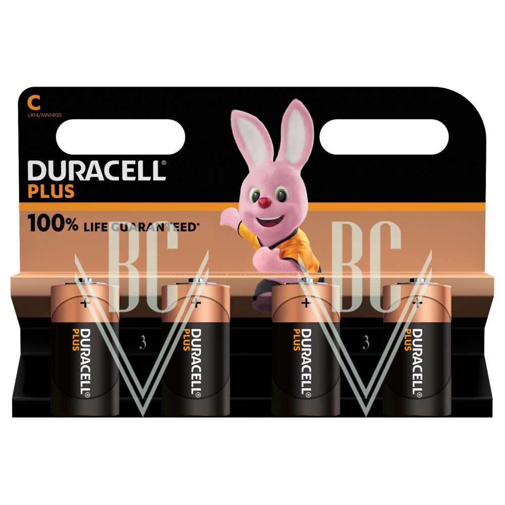 Händler - Duracell Plus Batterie C Baby LR14 MN1400, 4er Pack - Duracell Plus Batterie C Baby LR14 MN1400, 4er Pack