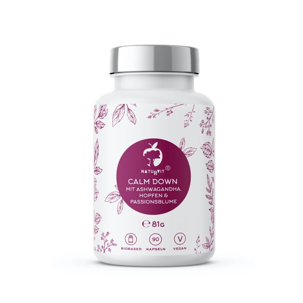 Unternehmen - Calm Down mit Ashwagandha und Hopfen Naturvit®