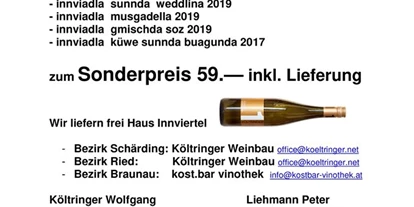 Händler - Unternehmens-Kategorie: Versandhandel - Elling (Weng im Innkreis) - kost.bar vinothek GmbH