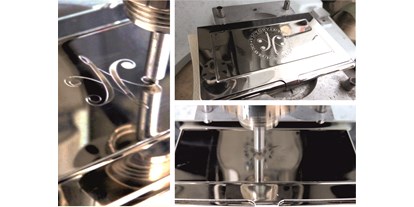 Händler - Selbstabholung - PLZ 4400 (Österreich) - Gravurbeispiel: CNC-gesteuerte Diamantgravur auf verchromtem Etui - VictoryArts Schilder-Werkstatt-Steyr