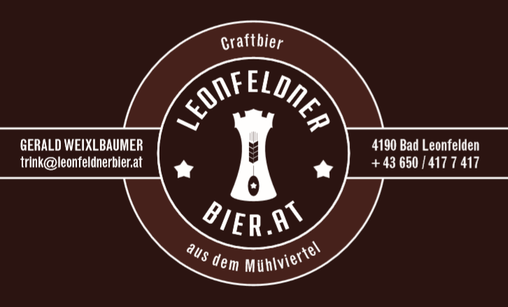 Unternehmen - Firmenschild - Leonfeldnerbier.at - Logo - Leonfeldner Bier
