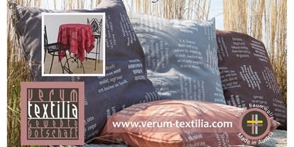 Händler - Produkt-Kategorie: Kleidung und Textil - Berg (Leonding) - Heimtextilien aus dem Mühlviertel - verum textilia by Armin Landskron