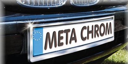 Händler - Zahlungsmöglichkeiten: Sofortüberweisung - PLZ 3002 (Österreich) - META CHROM Kennzeichenhalter