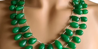 Händler - Zahlungsmöglichkeiten: Überweisung - Pfösing - Natur Smaragd Collier “Pear” - JOY