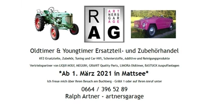 Händler - 100 % steuerpflichtig in Österreich - Reith (Sankt Pantaleon) - artnersgarage - Ralph Artner
