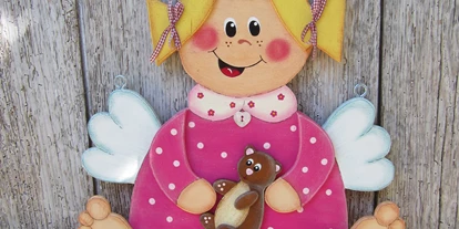 Händler - Produkt-Kategorie: Spielwaren - Tiefbrunnau - KinderGarderobe * SchutzEngerl * pink * - HolzHexe