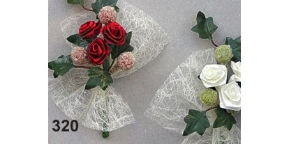 Händler - Produkt-Kategorie: Pflanzen und Blumen - PLZ 5424 (Österreich) - Hochzeitsanstecker mit Diorrosen - Rasp Salzburg - Gewürzgebinde Hochzeitsanstecker Kunstblumen