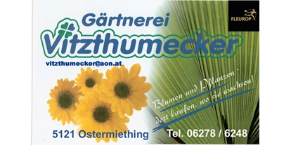 Händler - überwiegend selbstgemachte Produkte - Riedersbach - Gärtnerei Vitzthumecker