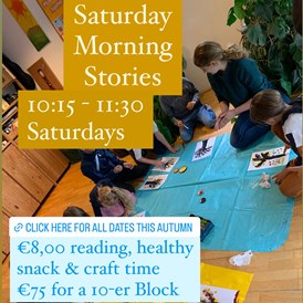 Unternehmen: One of our most beloved activities! Every Saturday morning is story time for 3 - 10 year olds near and far!  - The English Center