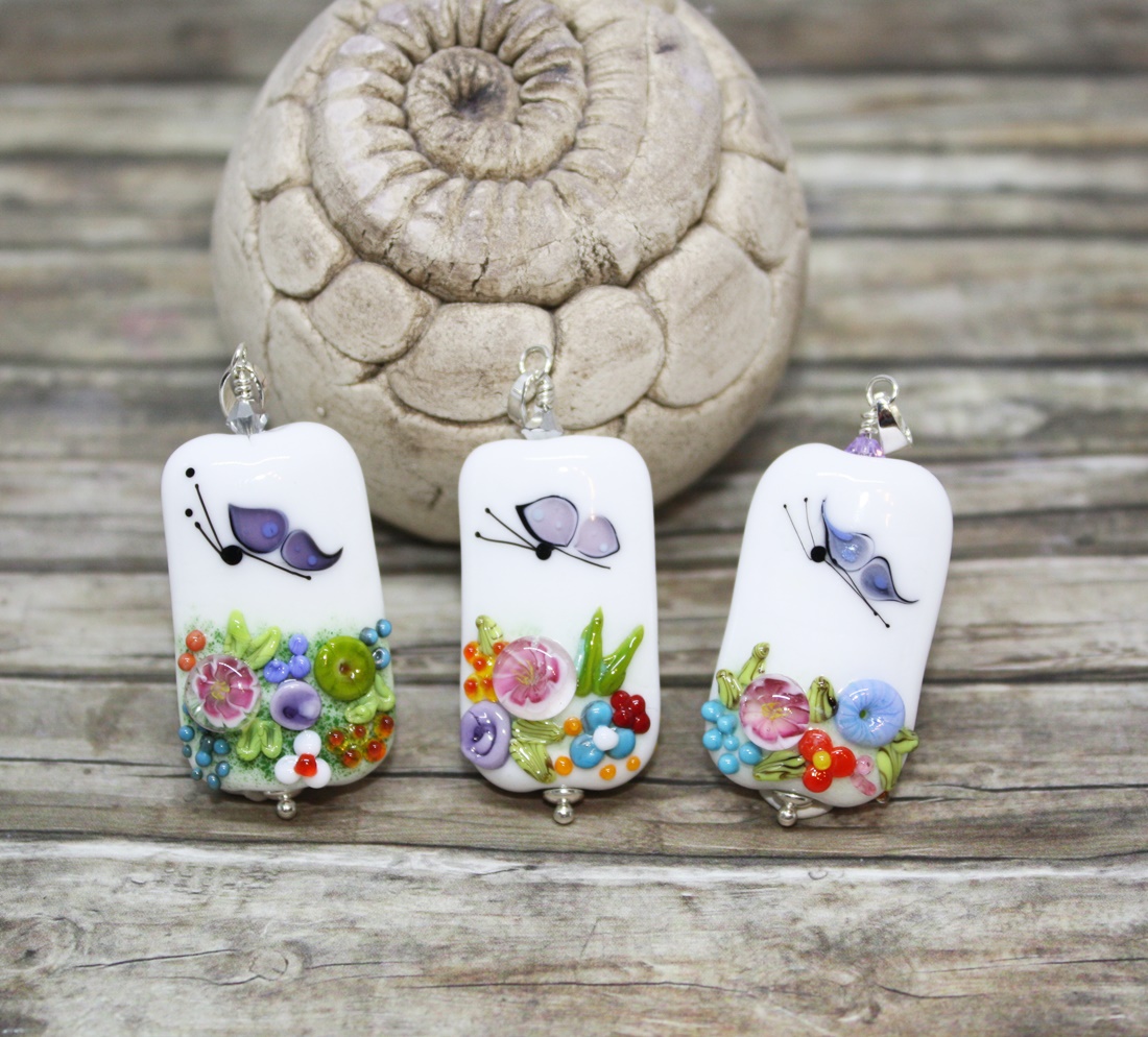 Händler - Hochburg - Schmetterlingsgarten - Glas & Näh Kunst 