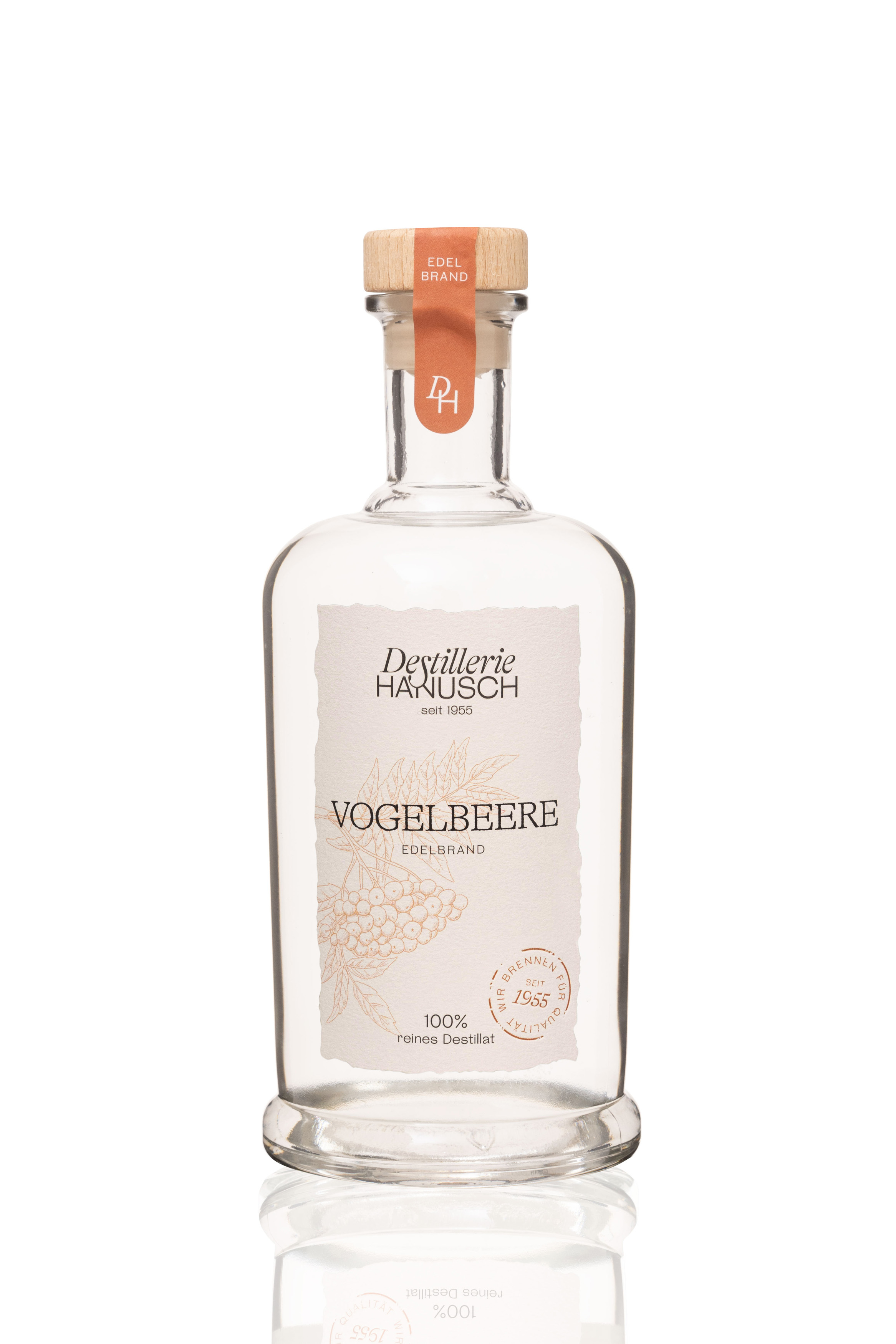 Destillerie & Kaffeerösterei Hanusch Produkt-Beispiele Vogelbeerbrand 40% vol