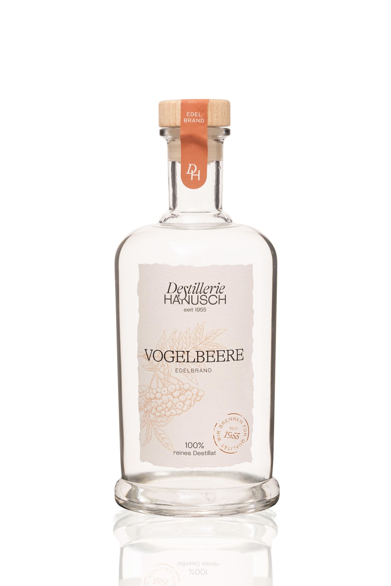 Destillerie & Kaffeerösterei Hanusch Produkt-Beispiele Vogelbeerbrand 40% vol