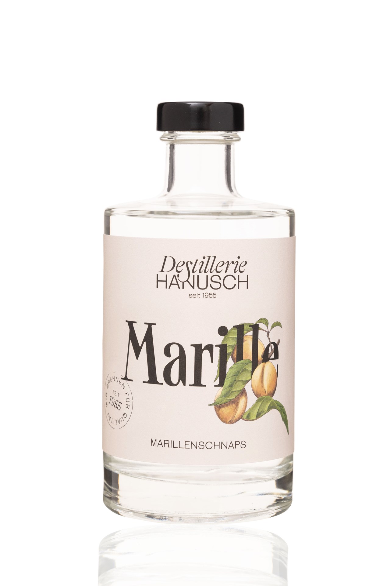 Destillerie & Kaffeerösterei Hanusch Produkt-Beispiele Marillenschnaps 40% vol.
