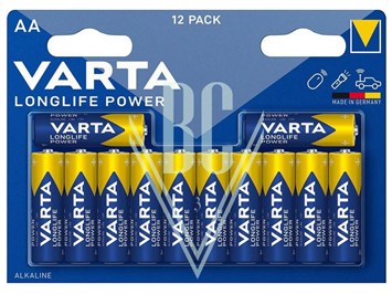 BestCommerce BCV e.U. Produkt-Beispiele Varta Longlife Power Batterie AA Mignon LR6 4906, 12er Pack