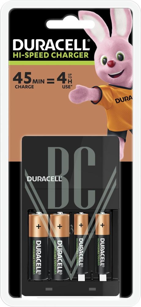 BestCommerce BCV e.U. Produkt-Beispiele Duracell Ladegerät CEF14 4-Std, inkl. 2xAA & 2xAAA Akkus