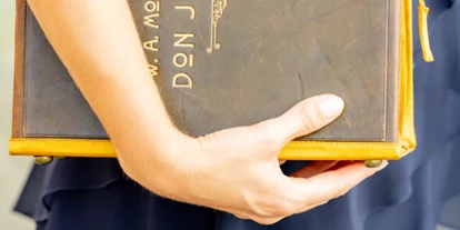 Händler - überwiegend regionale Produkte - Traunviertel - Buchhandtasche Don Juan von Mozart - Bernanderl Upcycling