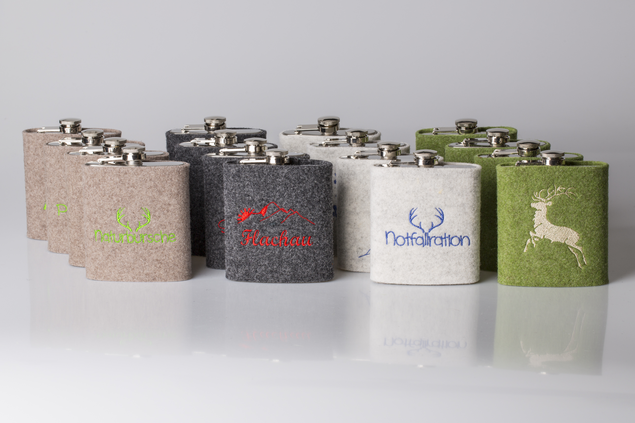 Heimatliebe Produkt-Beispiele Flachmann