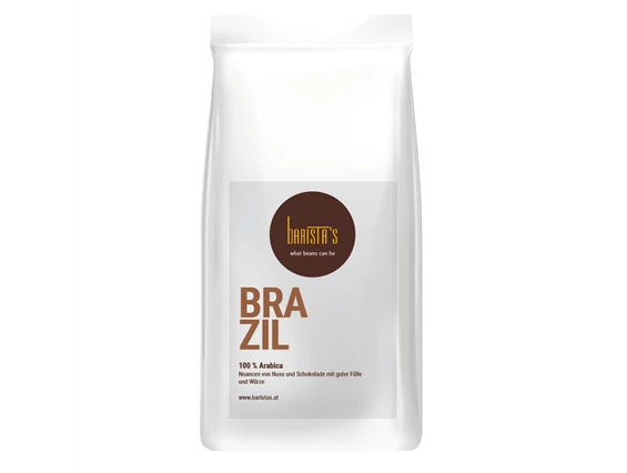 Unternehmen: 100% Arabica, Kräftige Nuancen von Nuss und Schokolade mit guter Fülle und Würze
geeignet für Siebträgermaschinen und Vollautomaten. Auf Wunsch verschicken wir auch gemahlen!
direkt und fair gehandelt - Barista’s Kaffee