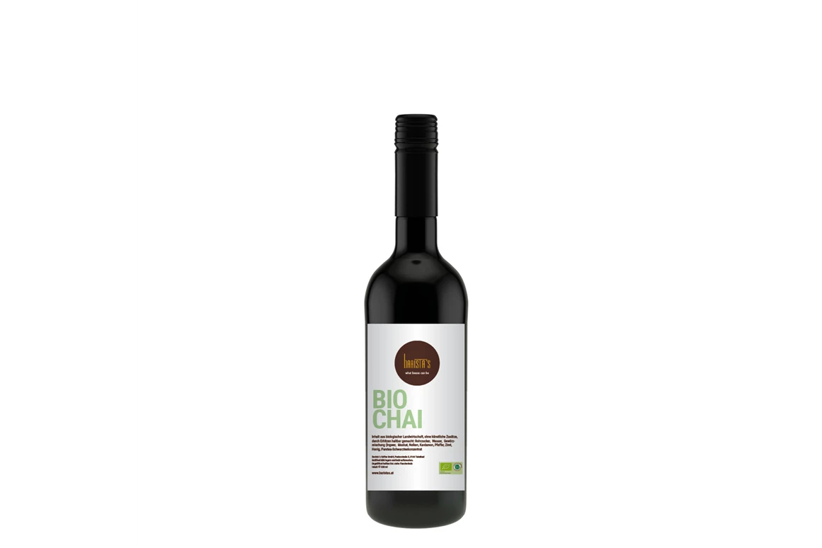 Unternehmen: Unser Barista´s Bio Chai Extrakt ist nicht nur richtig köstlich er ist auch sehr einfach zu verarbeiten. Einfach 1.5cl (2 Pump) Extrakt mit 0,3l der gewünschten Milch (Vollmilch, Mandel-, Soja- Reis- oder Hafermilch) aufgießen, umrühren und fertig! Schmeckt mit heißer Milch, aber auch mit kalter Milch und Eiswürfeln richtig gut. Mit einem Blender zaubert man sehr einfach ein herrliches Frappe. - Barista’s Kaffee