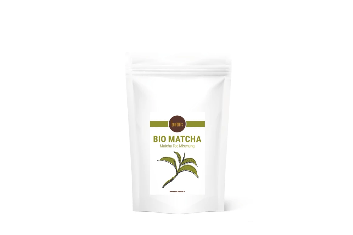 Unternehmen: Unser Bio Matcha Latte Mix lässt sich herrlich einfach, die köstlichsten Variationen dieses Getränks auch zu Hause herstellen.
2 Kaffeelöffel mit 0,3l einer heißen Milch Deiner Wahl aufgießen, umrühren und fertig. Schmeckt auch großartig als Kaltgetränk oder pepp einfach Deinen Smoothie mit etwas grüner Power auf. - Barista’s Kaffee